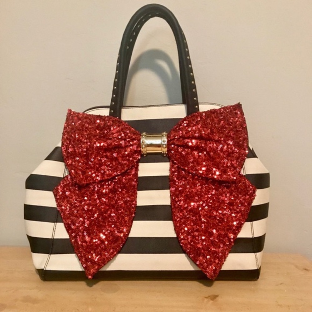 Betsey Johnson Sequin Bow Purse